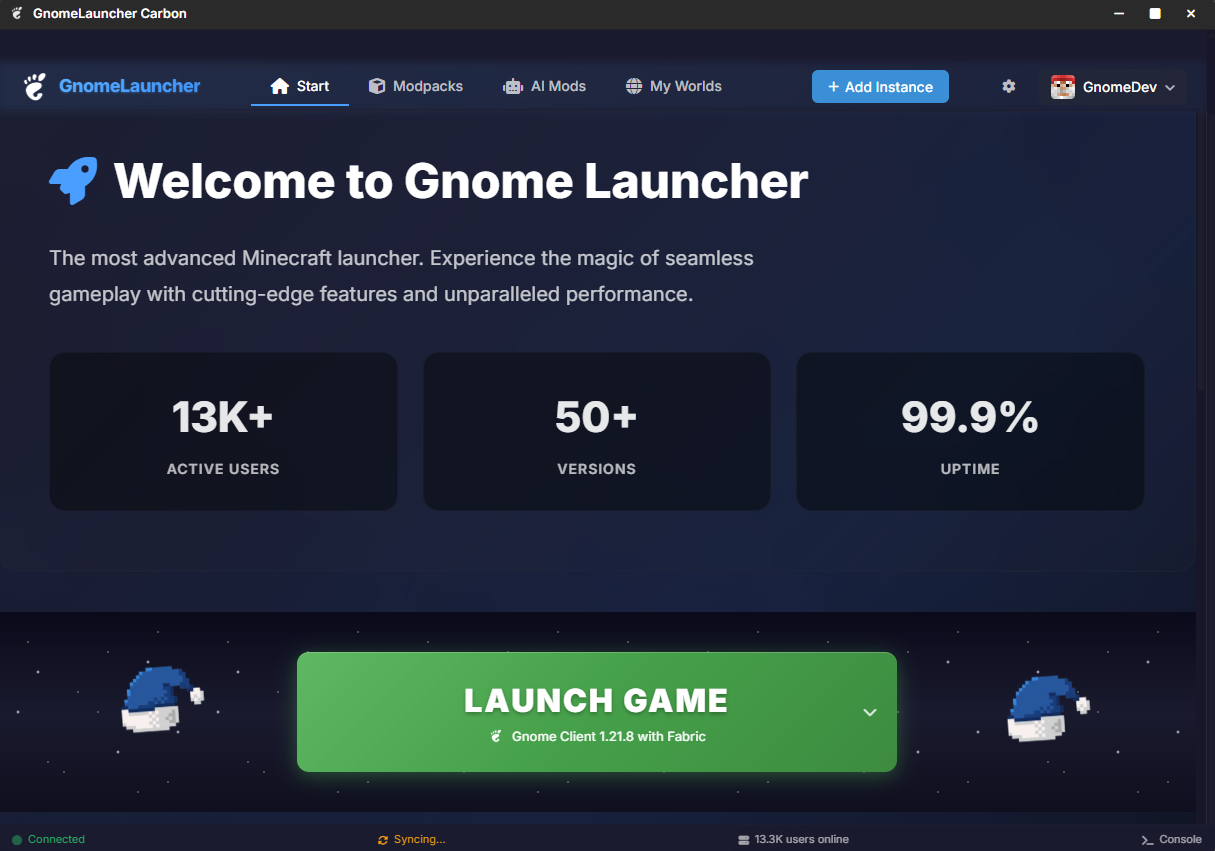 GnomeLauncher Carbon